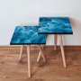 HANAH HOME Set 2 stočića 2Shp357 Blue - slika 1