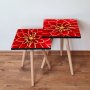 HANAH HOME Set 2 stočića 2Shp361 Red - slika 1