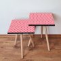 HANAH HOME Set 2 stočića 2Shp369 Pink - slika 1