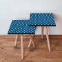 HANAH HOME Set 2 stočića 2Shp370 Navy Blue - slika 1