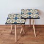 HANAH HOME Set 2 stočića 2Shp38 Navy Blue - slika 1