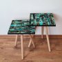 HANAH HOME Set 2 stočića 2Shp387 Green - slika 1