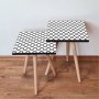 HANAH HOME Set 2 stočića 2Shp393 White - slika 1