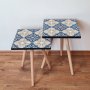 HANAH HOME Set 2 stočića 2Shp40 Navy Blue - slika 1
