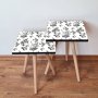 HANAH HOME Set 2 stočića 2Shp400 White - slika 1
