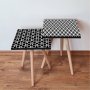 HANAH HOME Set 2 stočića 2Shp403 Black - slika 1
