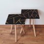 HANAH HOME Set 2 stočića 2Shp405 Black - slika 1