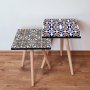 HANAH HOME Set 2 stočića 2Shp407 Navy Blue - slika 1