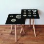 HANAH HOME Set 2 stočića 2Shp413 Black - slika 1