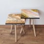 HANAH HOME Set 2 stočića 2Shp423 Salmon - slika 1