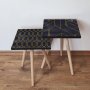 HANAH HOME Set 2 stočića 2Shp436 Black - slika 1