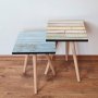 HANAH HOME Set 2 stočića 2Shp439 Blue - slika 1
