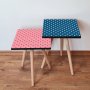 HANAH HOME Set 2 stočića 2Shp448 Pink - slika 1