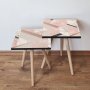 HANAH HOME Set 2 stočića 2Shp453 Pink - slika 1