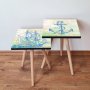 HANAH HOME Set 2 stočića 2Shp454 Multicolor - slika 1