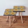HANAH HOME Set 2 stočića 2Shp46 Yellow - slika 1