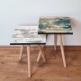 HANAH HOME Set 2 stočića 2Shp462 White - slika 1