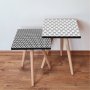 HANAH HOME Set 2 stočića 2Shp463 Black - slika 1