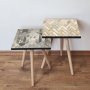 HANAH HOME Set 2 stočića 2Shp469 Grey - slika 1
