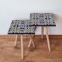 HANAH HOME Set 2 stočića 2Shp47 Navy Blue - slika 1