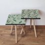 HANAH HOME Set 2 stočića 2Shp471 Green - slika 1