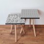 HANAH HOME Set 2 stočića 2Shp473 Black - slika 1