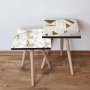 HANAH HOME Set 2 stočića 2Shp474 White - slika 1