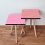 HANAH HOME Set 2 stočića 2Shp476 Pink - slika 1