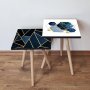 HANAH HOME Set 2 stočića 2Shp482 Navy Blue - slika 1