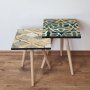 HANAH HOME Set 2 stočića 2Shp491 Navy Blue - slika 1