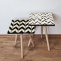 HANAH HOME Set 2 stočića 2Shp492 Black - slika 1