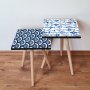 HANAH HOME Set 2 stočića 2Shp493 Navy Blue - slika 1