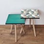 HANAH HOME Set 2 stočića 2Shp497 Blue - slika 1