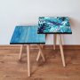 HANAH HOME Set 2 stočića 2Shp499 Blue - slika 1