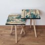 HANAH HOME Set 2 stočića 2Shp5 Green - slika 1