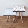 HANAH HOME Set 2 stočića 2Shp503 Light Blue - slika 1