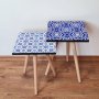 HANAH HOME Set 2 stočića 2Shp511 Navy Blue - slika 1