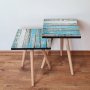 HANAH HOME Set 2 stočića 2Shp6 Blue - slika 1