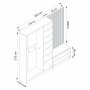 HANAH HOME Hall Stand čiviluk Kale 8132 - slika 4