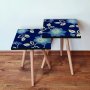 HANAH HOME Set 2 stočića 2Shp60 Navy Blue - slika 1