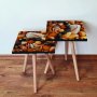 HANAH HOME Set 2 stočića 2Shp64 Orange - slika 1