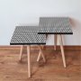 HANAH HOME Set 2 stočića 2Shp8 White - slika 1