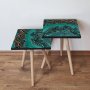 HANAH HOME Set 2 stočića 2Shp87 Green - slika 1