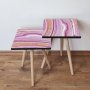 HANAH HOME Set 2 stočića 2Shp88 Pink - slika 1