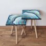 HANAH HOME Set 2 stočića 2Shp89 Navy Blue - slika 1