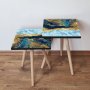 HANAH HOME Set 2 stočića 2Shp90 Navy Blue - slika 1