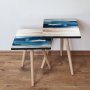 HANAH HOME Set 2 stočića 2Shp94 Navy Blue - slika 1
