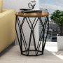 HANAH HOME Pomoćni stočić Sofya Walnut - slika 2
