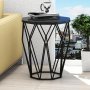 HANAH HOME Pomoćni stočić Sofya Black Marble - slika 2
