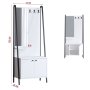 HANAH HOME Hall Stand Lole Black White - slika 5